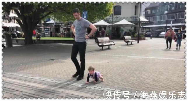 孩子|“长腿奶爸”遛娃走红，原来这才是正确的遛娃打开方式