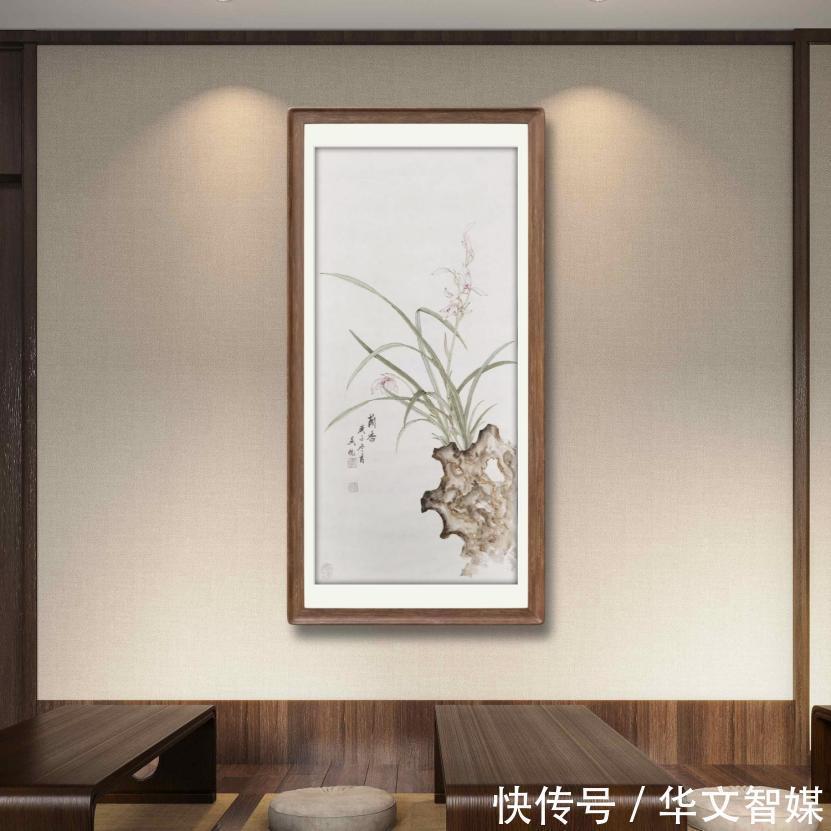 兰花!家中挂上这组四条屏,可助你培养君子品性