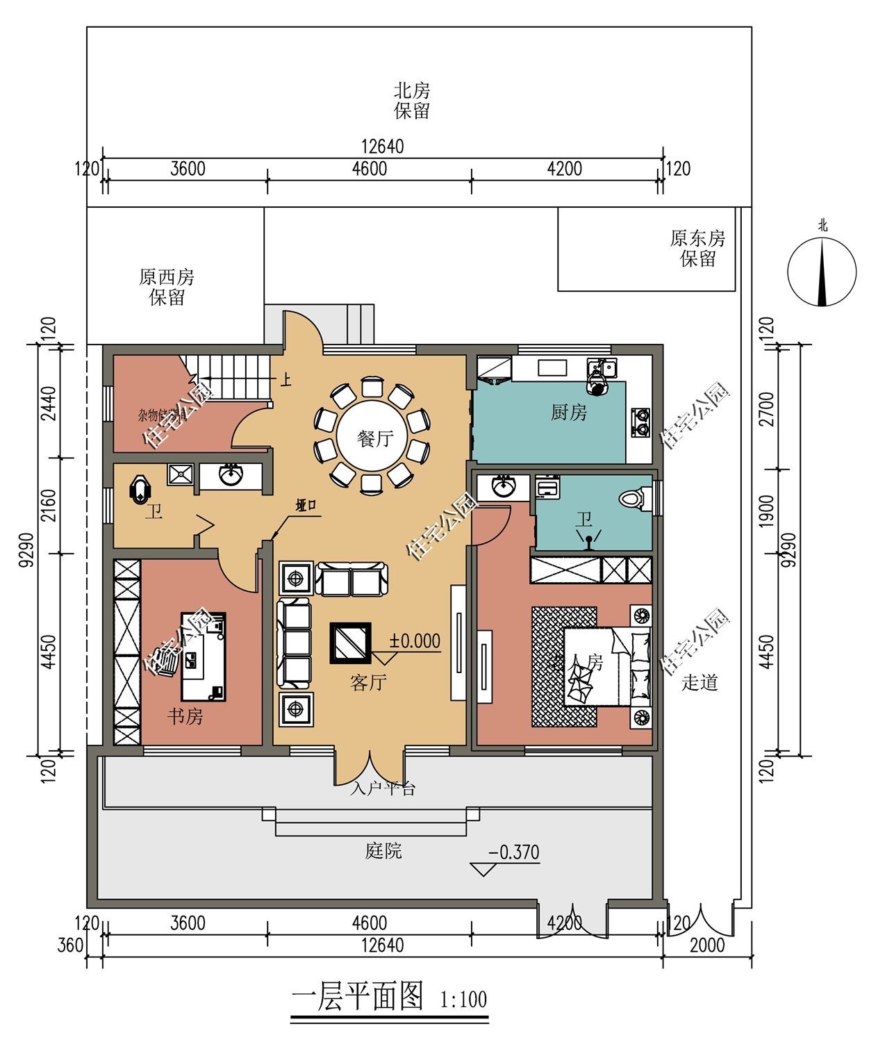 储藏室|10套二层农村别墅图纸,第3套第4套建的人最多,最后一套造价20万