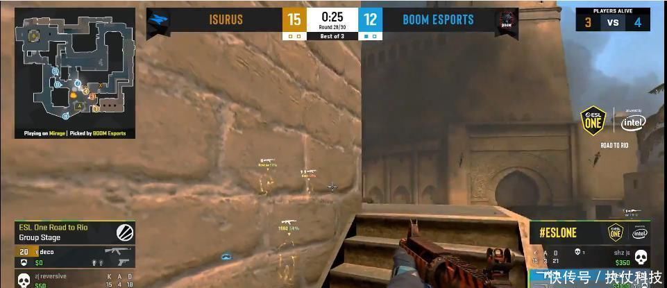 加时阶段|CSGOBOOM成南美洲赛区霸主，ESL三战全胜，积9分位列小组第一