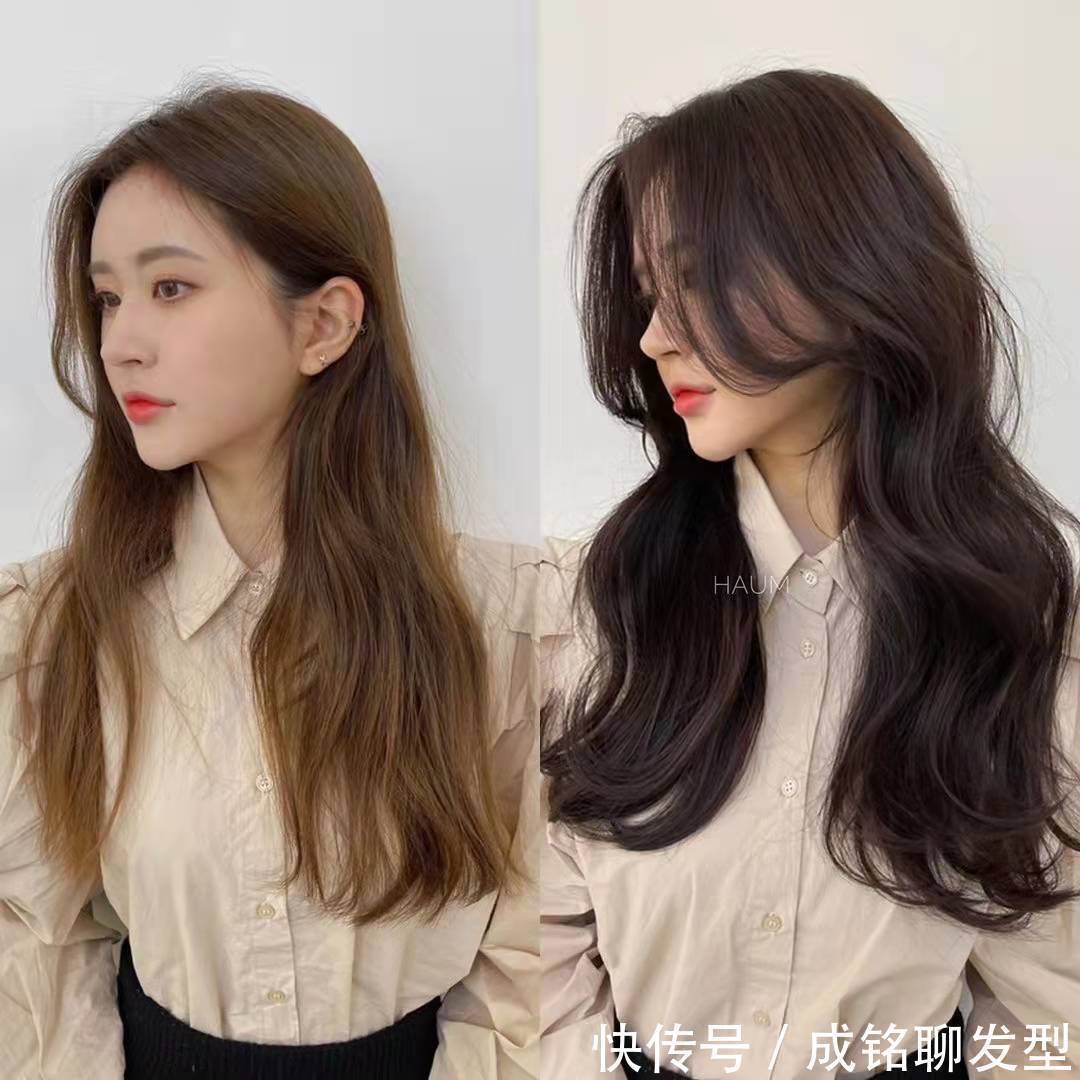 棕色系 漂染好看但太伤头发,今年流行不漂发的发色,洋气显白又有高级感