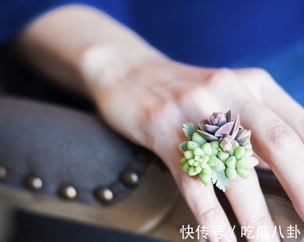 耳环#不是所有首饰都是珠宝的,多肉做成首饰,颜值完全秒杀大牌首饰!