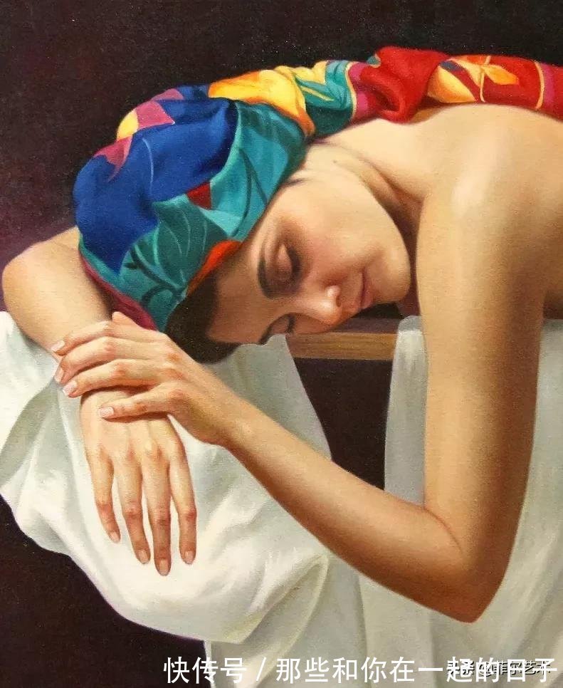 萨默尔$女画家索莱达·费尔南德斯画笔下的女子人物沉稳自然，美丽优雅