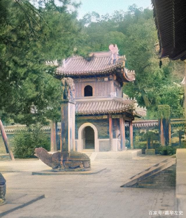 老照片|老照片1924年的北京戒台寺,恭亲王奕曾隐居十年的千年古刹