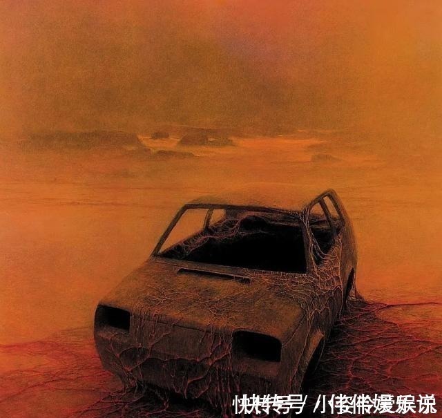 济斯瓦夫·贝克辛斯基!死后的世界什么样?两个起死回生的人画了出来,让人越看越发毛