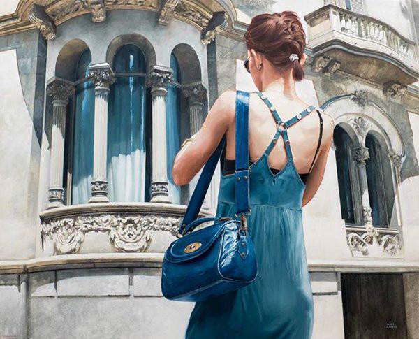 写实#城市街道人物油画:西班牙青年画家Marc Figueras的写实油画