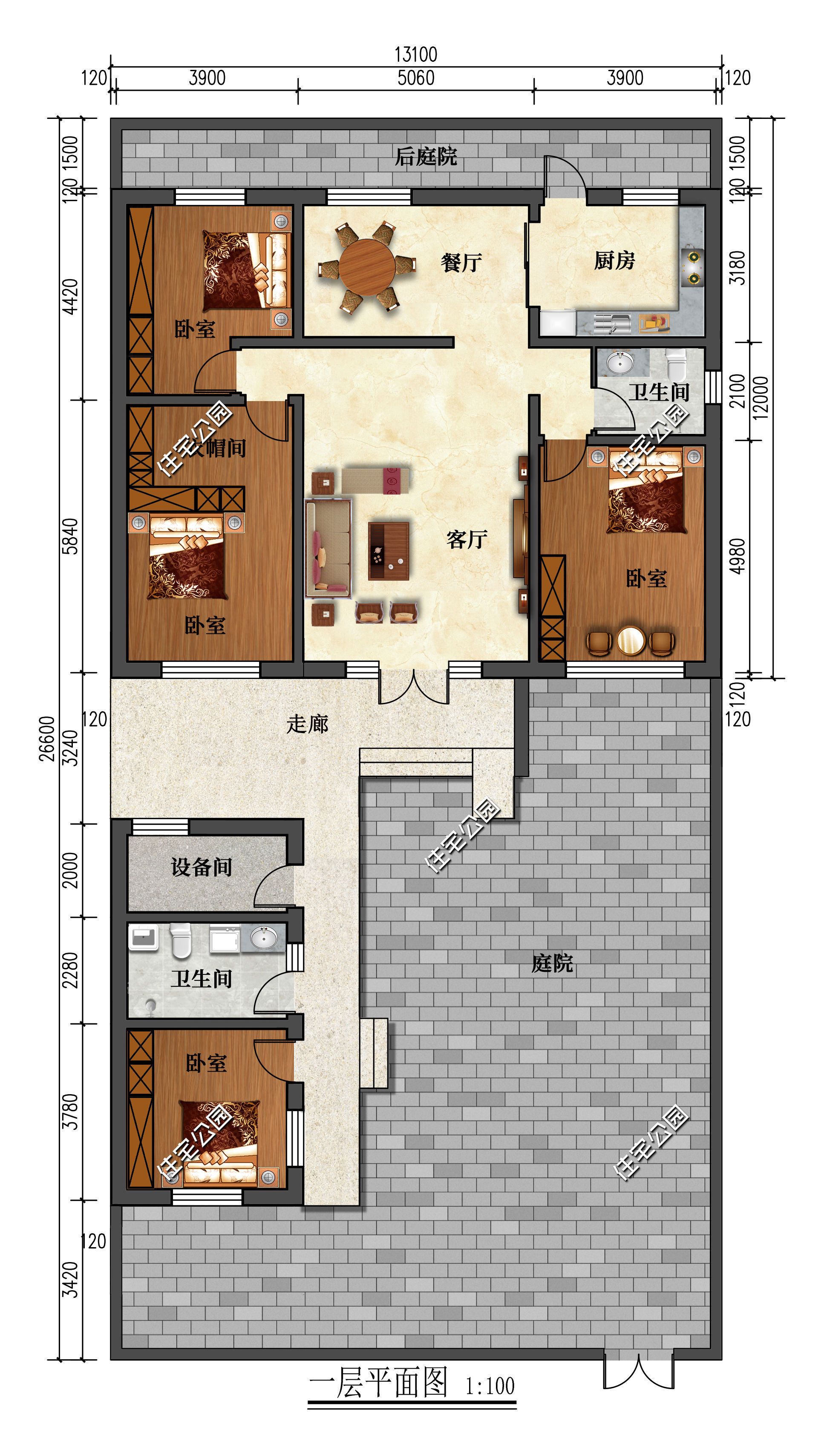 建筑面积|东西墙靠近邻居只能做无窗设计？试试这6套别墅，采光完全不受限