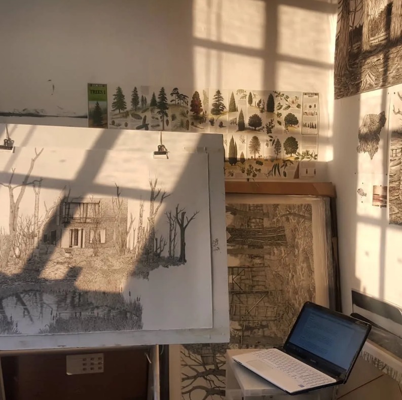 针管笔$全球最抠女画家,用针管笔惊艳世界,这细节和线条让人惊叹不已!