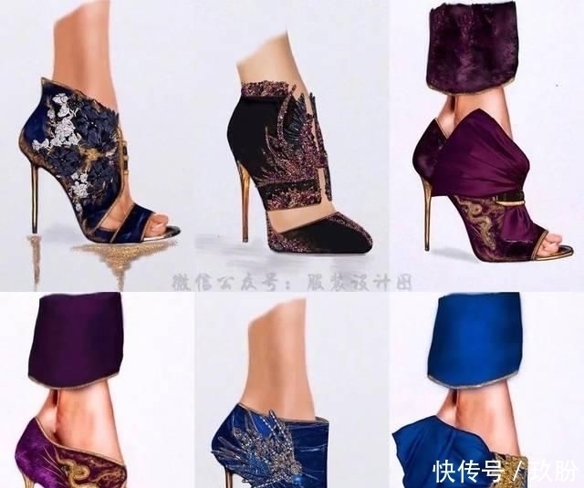 灵感|以服装为设计灵感设计出来的高跟鞋（50例高跟鞋效果图）！