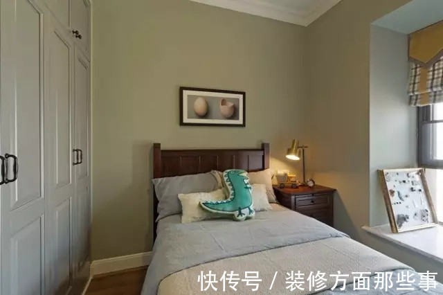 暖风机|101平蓝色美式三居室,自带仙气很有文艺feel有木有