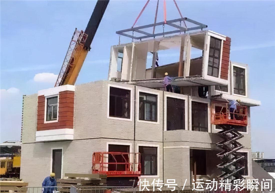 工人费|现在农村不用砖盖房，不请工人，个把月建好200平别墅，太厉害了