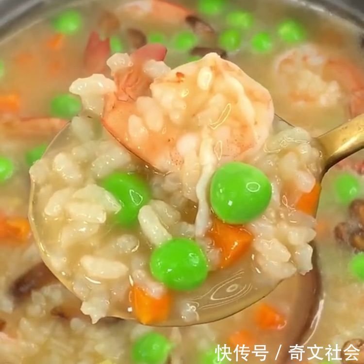 香菇|今天教大家如何做鲜菇虾仁粥，美味营养，做法简单