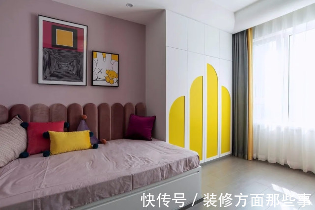 装修风格|142平现代二居室,将黄色玩明白了