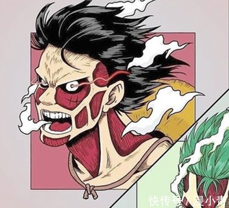 进击的巨人|海贼王化身进击的巨人,不仅霸气十足,而且十大巨人一点儿不违和