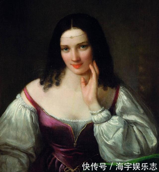 纳塔莱·斯齐亚沃尼&体态丰满妩媚的意大利女性人体油画,脸若桃花,温香艳玉之貌