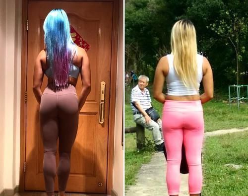 训练|美女健身博主,分享健身心得,展示身体柔韧性