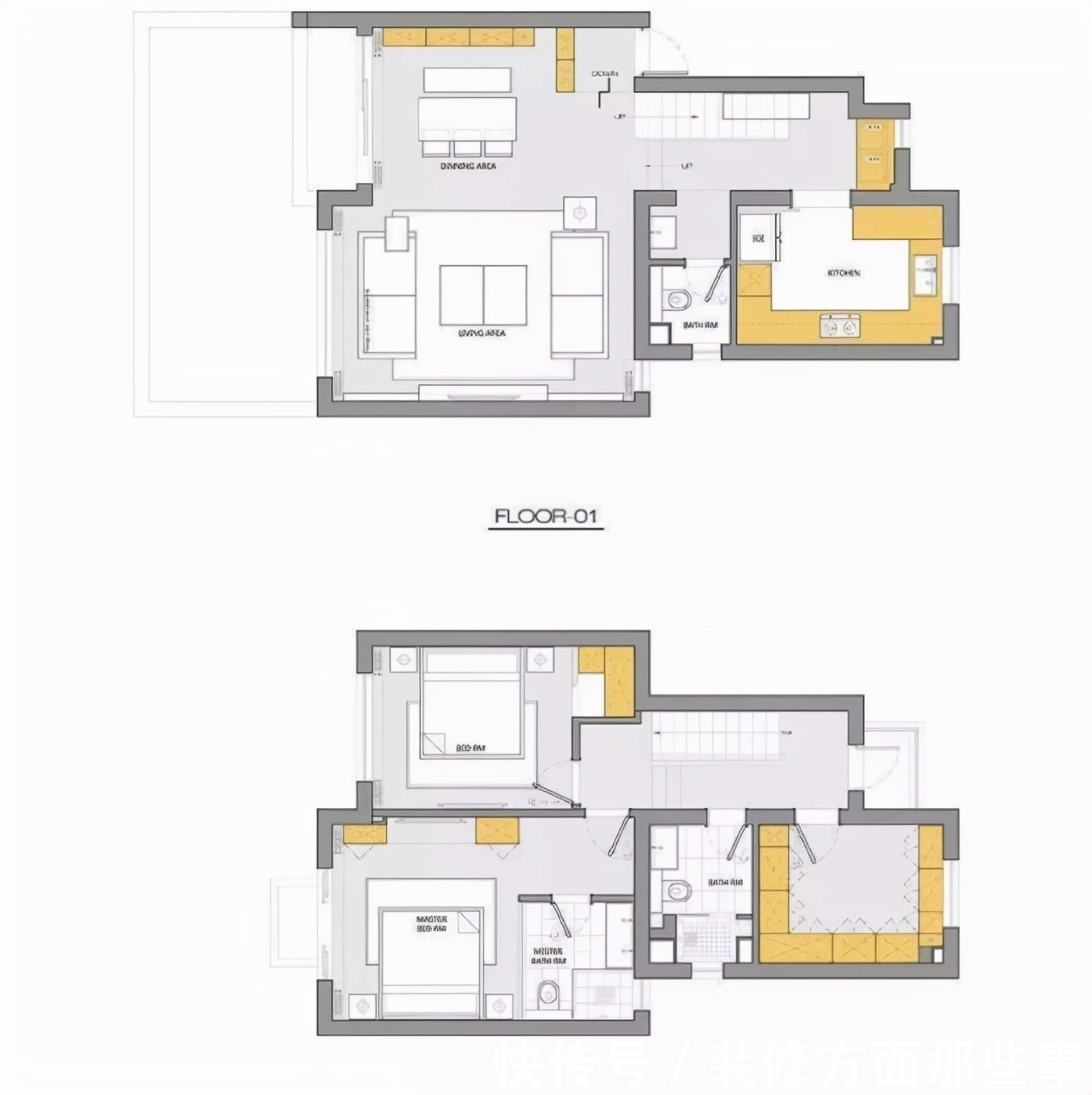 楼梯|113平简约三居室木作储物隔墙兼作鞋柜,亮点都在玄关简洁实用