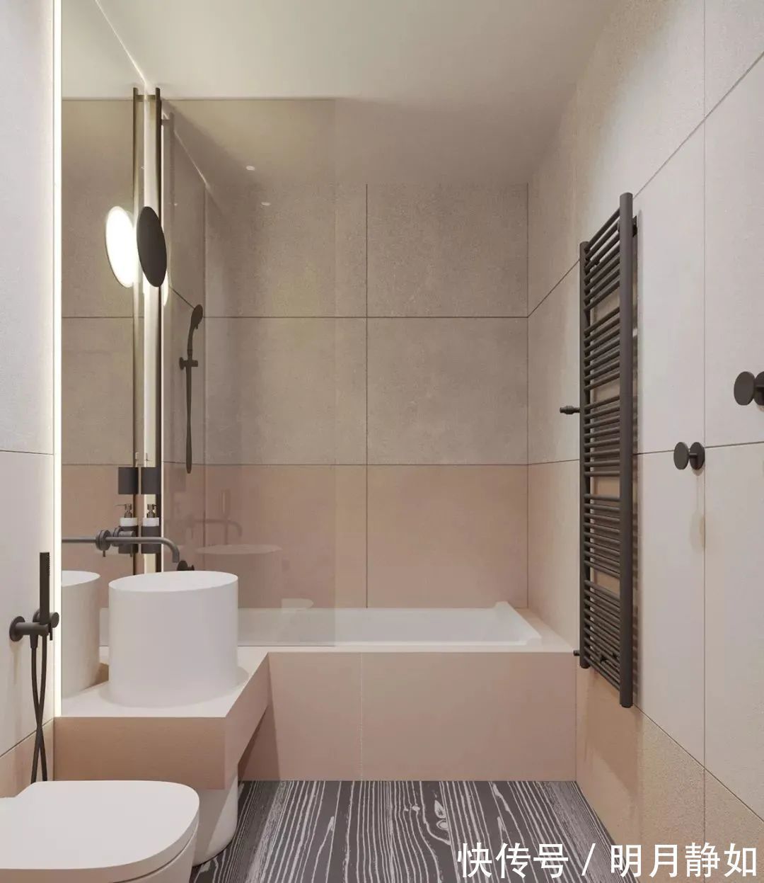 深灰色|180㎡现代简约,满屋的高级灰,橘粉色的点缀,低调时尚好高级