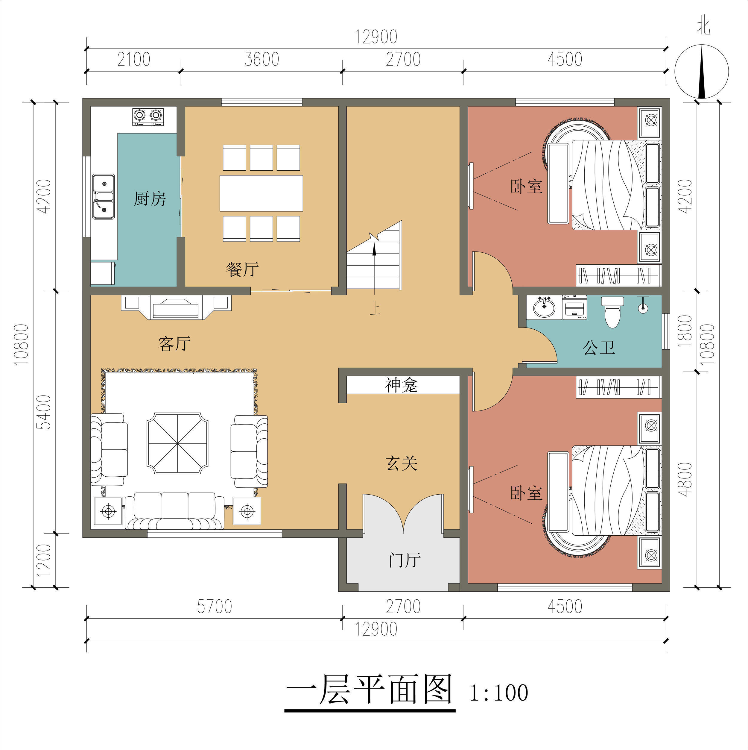 占地尺寸|谁说农村别墅一定要有罗马柱？看看这10套户型，每套颜值都很高