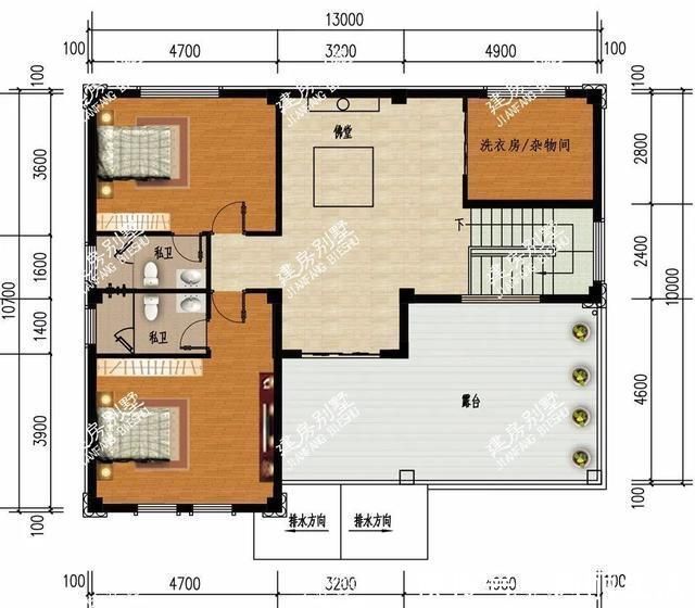 好户型|2栋宽13米左右,适合农村建的漂亮别墅,好户型就是不一样