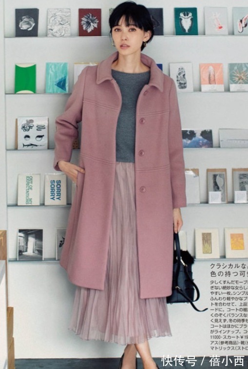 大衣|日本女性也太会穿了吧!这些裙装look不得不学,奔四奔五也用得上