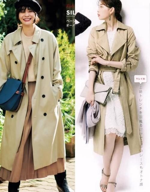 小个子 为什么你穿驼色风衣不好看？日本女生的这些“秋日穿搭”值得借鉴