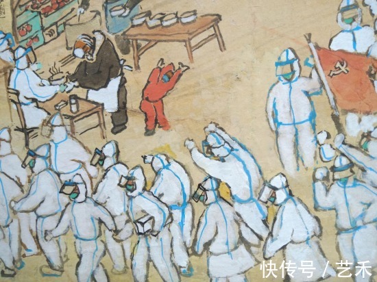 清明上河图!记沂蒙籍画家郑现峰的《西安抗疫图》