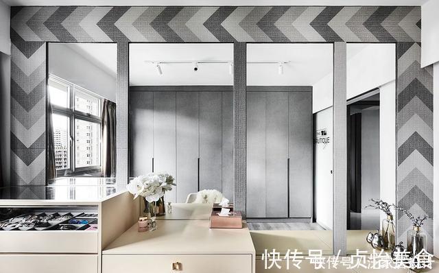 配色|黑白灰配色简约，106㎡有了大宅效果，花钱装得豪华不如装得高级