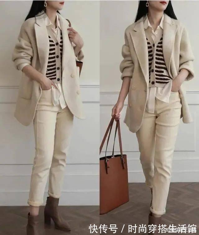 针织衫 过年走亲戚别穿太土,记住这几个搭配公式,简约气质又高级