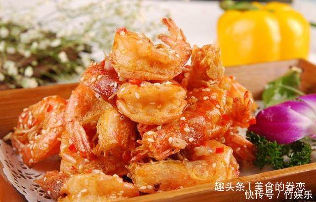 家常菜:酸豆角排骨,椒盐基围虾,香煎鱼排,蚝油凉粉