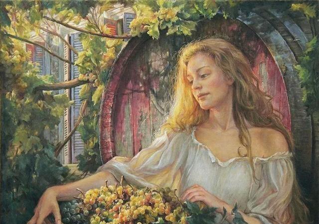 油画$加拿大女艺术家现实主义人体油画,细腻逼真,引人遐思