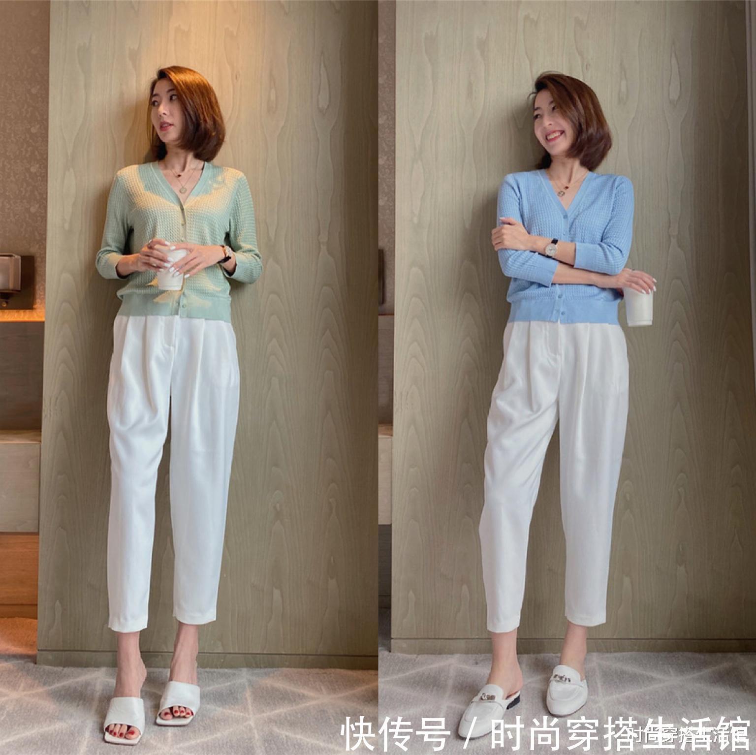 裤子|过40岁的女人,白裤子不可乱穿,掌握这4个细节轻松穿出高级感