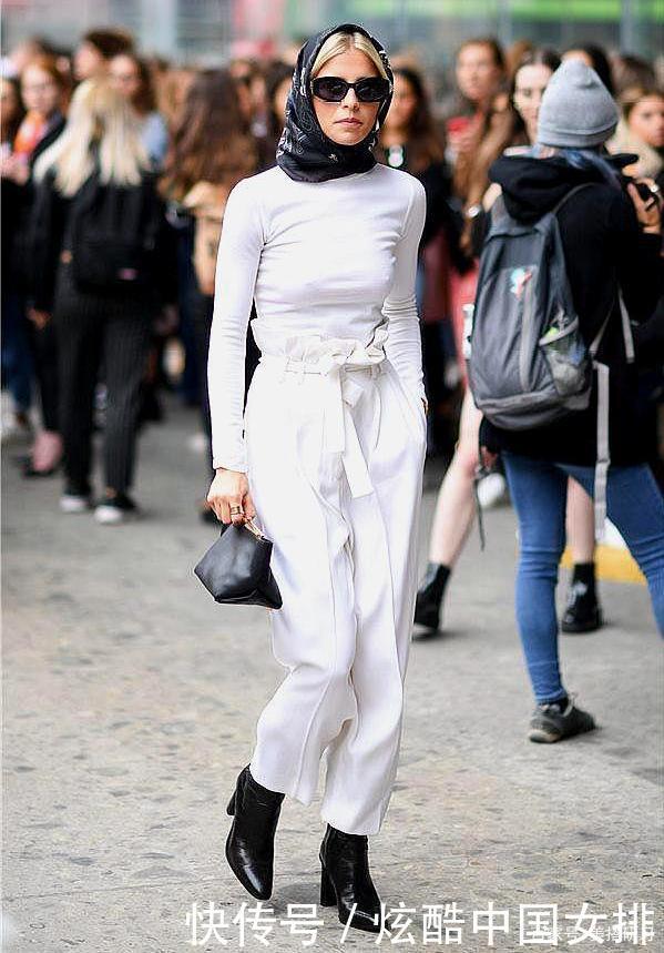 今年流行针织衫+纸袋裤，时髦优雅，怎么穿都好看！