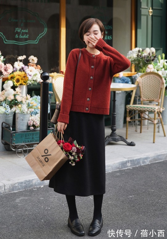 针织衫 中年女性多备这3条半身裙,搭配衬衫、针织衫、西装,都显高显瘦