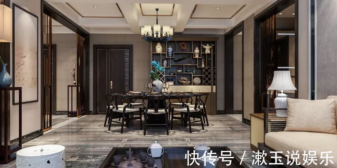 装修|复式楼新房装修长辈硬是要装新中式,看到效果后我不再反对!