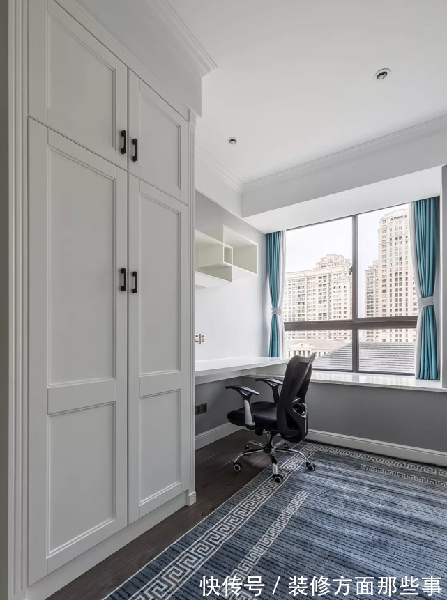 大理石|180平美式四居室,电视墙用大理石简约而不简单很高级