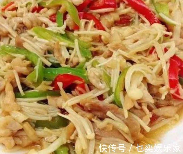 大肠|美食推荐金针菇炒青椒肉丝，干煸大肠，大蒜烧猪肚，干锅肥肠