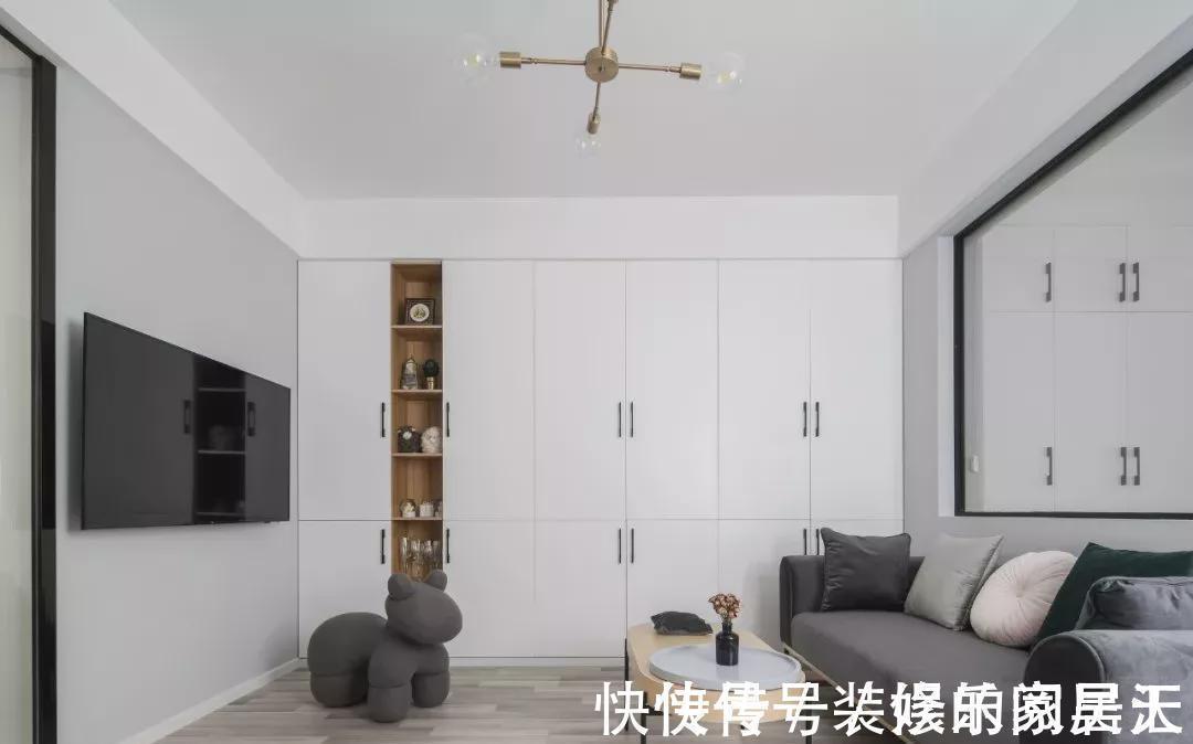 卧室|53平的北欧风小户型公寓,简单的色彩营造出清新感,轻松惬意!