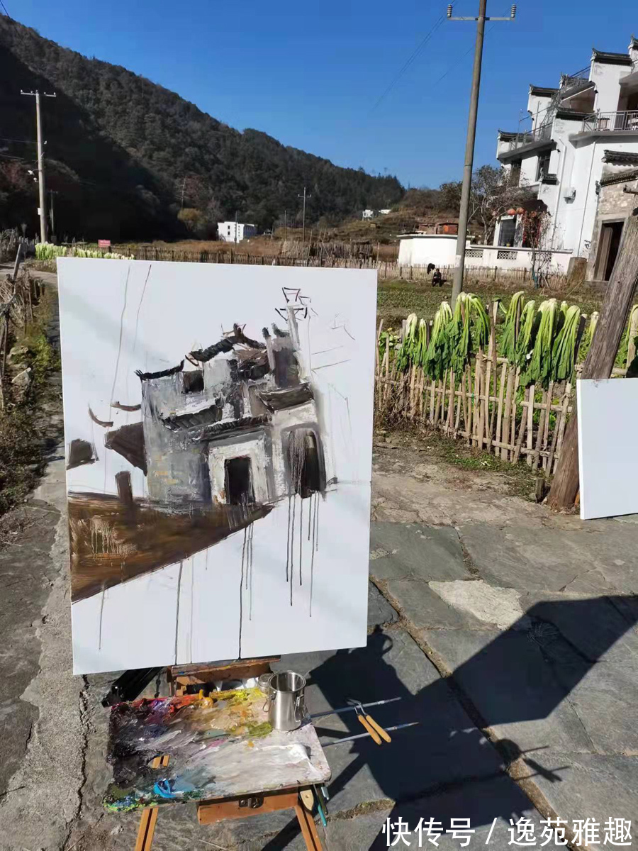 宁夏#「作品欣赏」唯美的婺源,舒适而又惬意!画家邱野写生作品欣赏