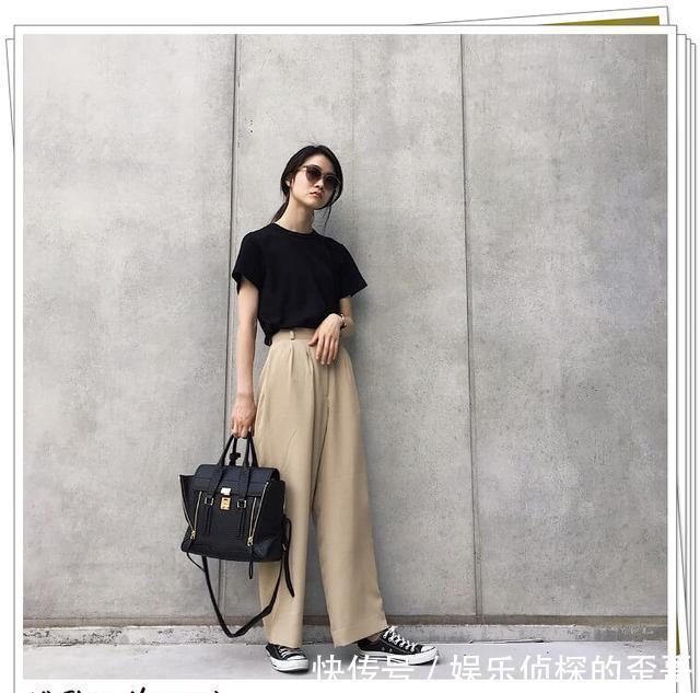 T恤|黑色T恤的搭配示例,更时尚的穿搭参考