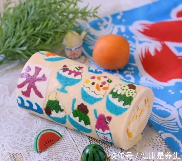 不忍下口的彩绘蛋糕卷,治愈你的小情绪!