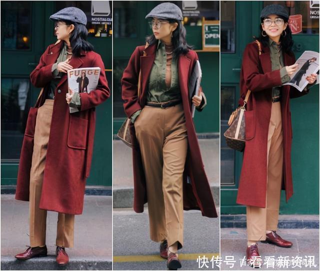 初冬穿大衣别“用力过猛”，学三木这样配色，美出新高度