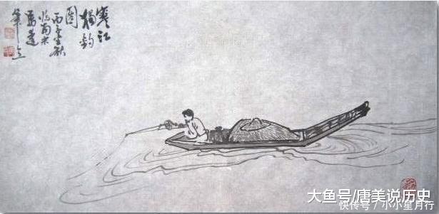 一幅画@一千年前的画只画船不画水,为何被称为神作放大10倍就懂了!