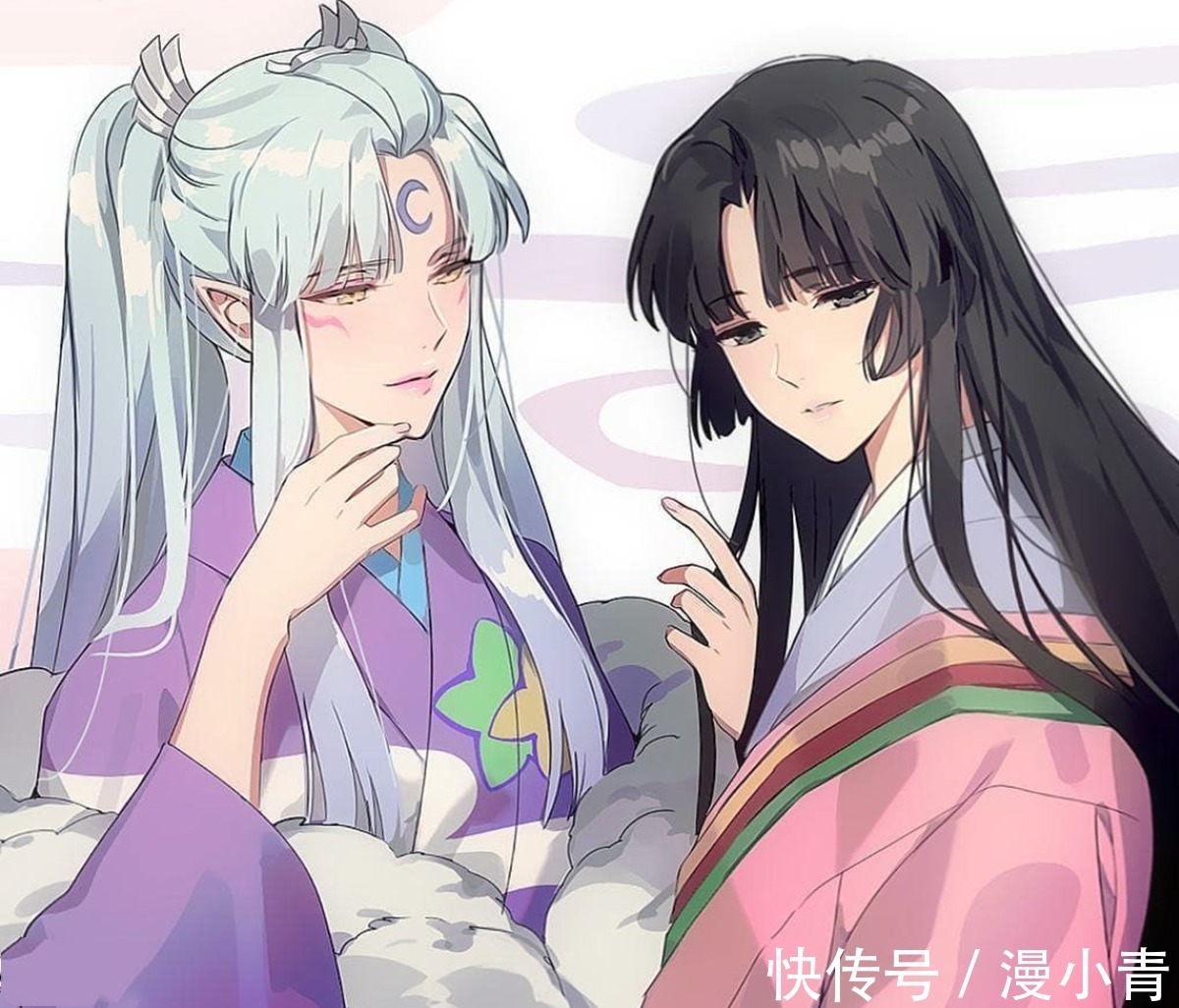 男主角|美漫画师也擅长日漫和国漫作画,尤其是当中的cp,杀生丸让了醉了