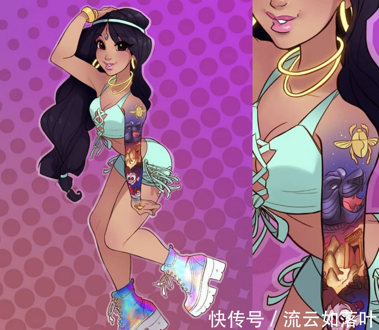 茉莉公主|“画风奇特”的迪士尼公主,有人爱到不行,有人却接受无能
