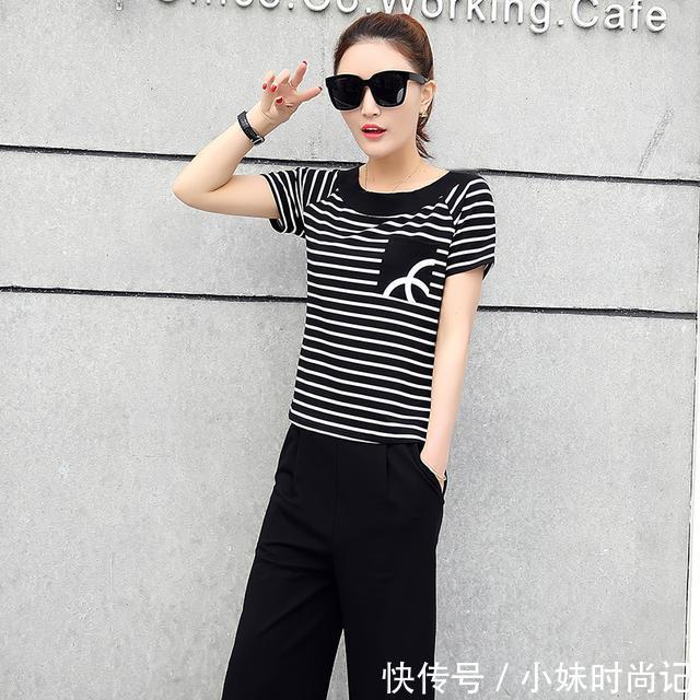 女人味|40岁女人要会穿搭减龄,时髦遮肉的阔腿裤套装,优雅更有女人味