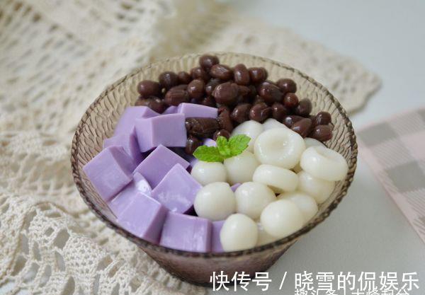 白玉紫薯|好吃下饭的白玉紫薯奶冻,几分钟就学到手