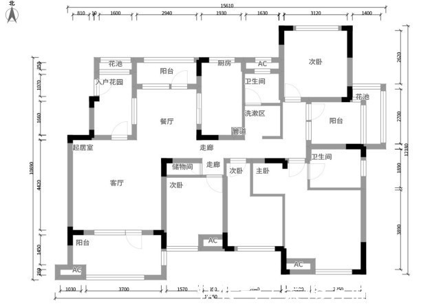 背景墙|153平现代风四居室,原木色+白色令空间蔓延着冷暖和气