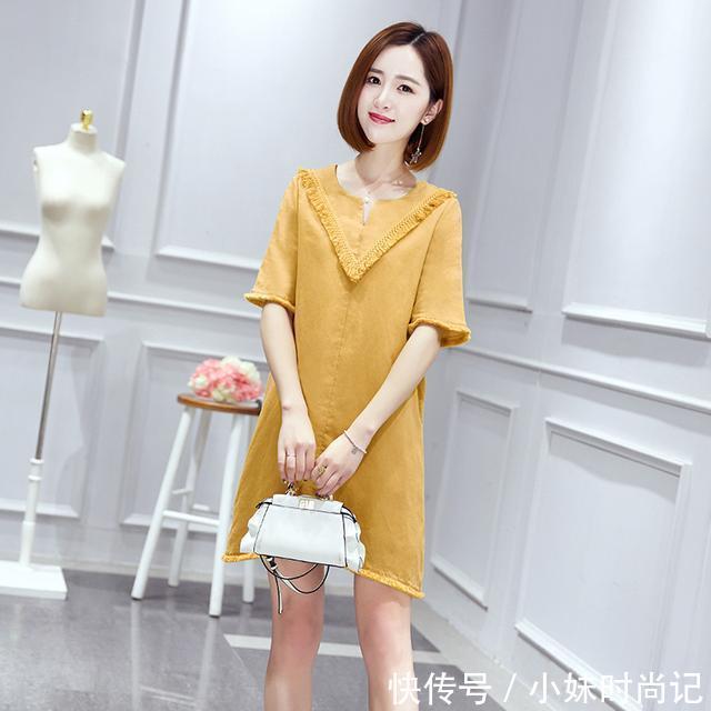 蕾丝|穿脱方便连衣裙,胖妹妹穿着别提多迷人