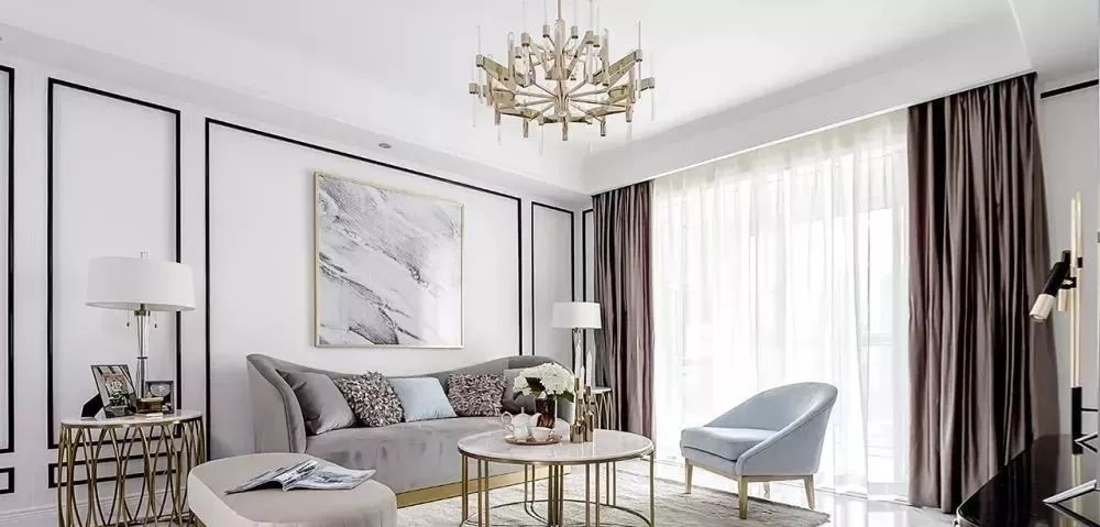 元素|客厅别再乱装了,如今流行轻奢风,精致漂亮上档次,太羡慕!